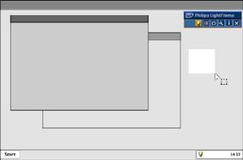 Produktoplysninger Når menuen CD menu vises på skærmen, skal du 1) vælge det foretrukne sprog 2) vælge modelnummeret (170X5 eller 190X5) 3) Klikke på Install LightFrame TM Digital Reality.