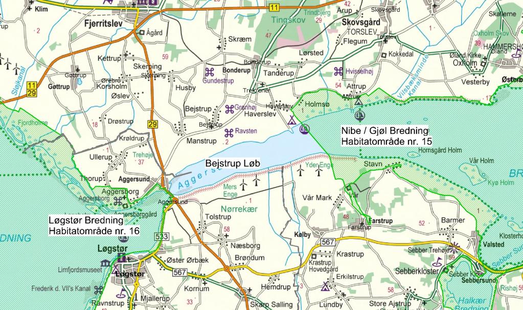 Bejstrup løb - Konsekvensvurdering jf. Natura 2000 direktiverne Ved Bejstrup løb er det et 8 km langt, 1-2 km bredt og ca. 4-6 m dybt sund mellem to habitatområder.