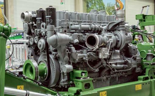 Renere udstødning LIEBHERR motoren på BiG M 45 overholder Stage IV og anvender SCR teknologi
