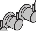 Armaturer til bruseniche - termostat ¾" 717930.5xx 5471R-061A ¾" termostatblander med hoved - og håndbruser. 27.164,00 31.204,00 36.