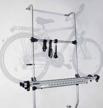 Omnistor cykelholder 912030 ykelholder Omniike Sport 1.369,- Til 2 cykler, kan udvides til 3 cykler. Vægt: 7,6 kg. elastning: 50 kg.
