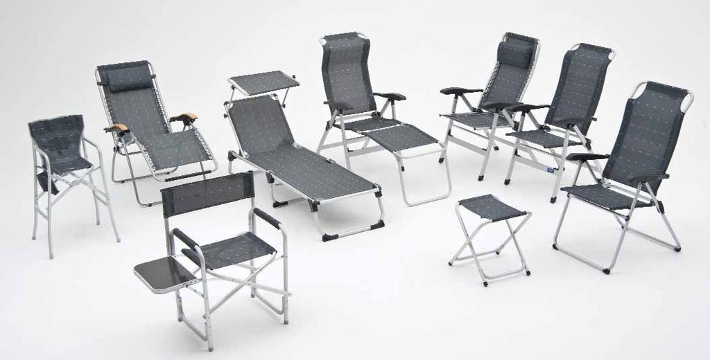 wecamp fritidsmøbler 3 2 8 1 10 5 6 7 Høj model 4 9 Se mere på campingmøbler.dk EST- SELLER en høje siddekomfort og de gode detaljer gør Futuna stolen populær.