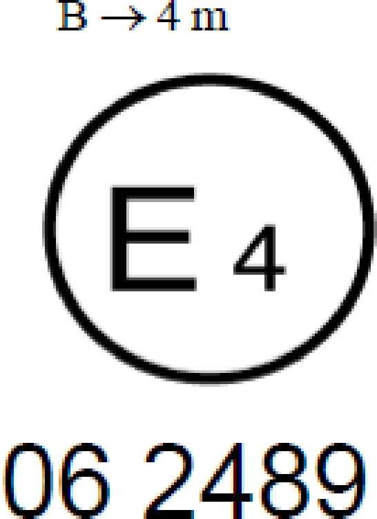 27.4.2018 L 109/43 En sele med ovenstående godkendelsesmærke er en trepunktssele (»A«), som er udstyret med en energiafledende anordning (»e«) og godkendt i Nederlandene (E 4) under nummeret 062439,