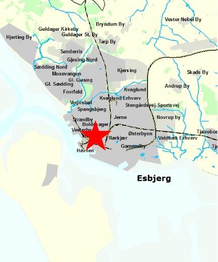 448p, 448k og 448c Esbjerg Bygrunde og har et samlet grundareal på ca. 4.500 m 2.