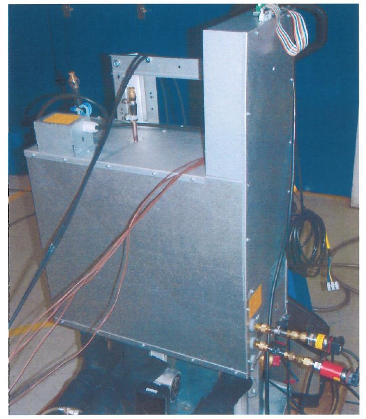 Foto: Foto af varmepumpen, monteret til test på Teknologisk Institut.