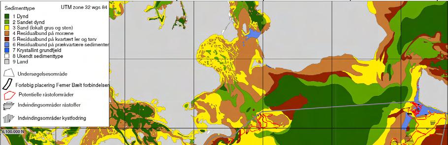 9.1 Geologisk model for området I forbindelse med afsmeltningen af det Skandinaviske Isskjold blev der i den vestlige del af Østersøen aflejret henholdsvis moræneler og smeltevandsdannelser (evt.