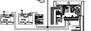 Diagram Duox videoinstallation med Skyline dørstation M L Afstandskema op til 40 monitorer Kascade Maks. afstand fra panel til. tvedeling deriv. / etage 4 deriv. 6 deriv.