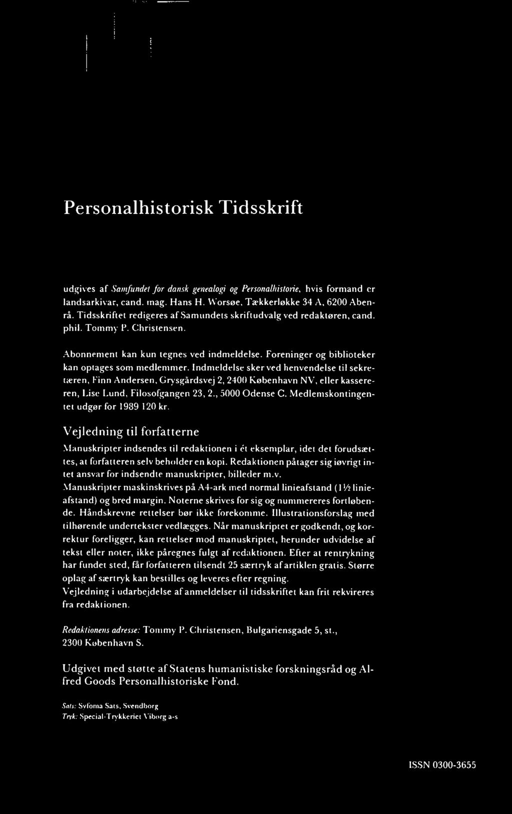 Menagerry Med det samme lække Samfundet for Dansk Genealogi og Personalhistorie - PDF Gratis download