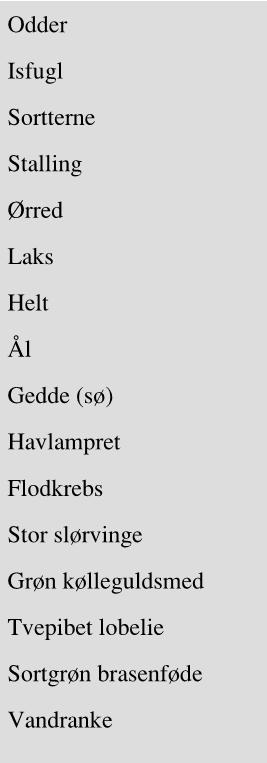 Figur 9-41 Holstebro Kommunes liste