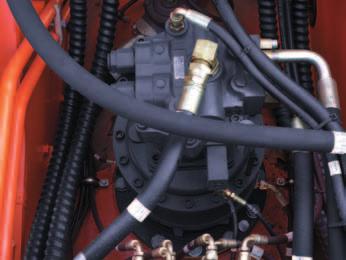 Et CAN kounikationsled (Controller Area Network) muliggør en løbende udveksling af information mellem motor og hydrauliksystem. Disse enheder er nu perfekt synkroniserede.