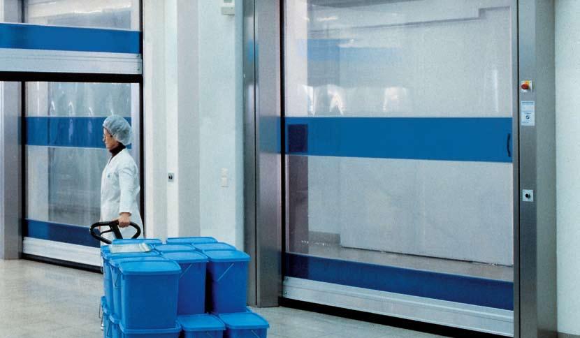V 3015 Clean Transparent til sterile rum inden for kemi- og medicinalvareindustrien Speciel portdug til trykforskelle I sterile rum kan der pga.