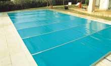 Walu Pool Starlight får som sammenrullet safetycover en diameter på kun ca. 25 cm, afhængigt af pooloverdækningens længde. Aluminiumrørene har en diameter på 44 mm, og PVC-panelernes vægt er 650 g/m².