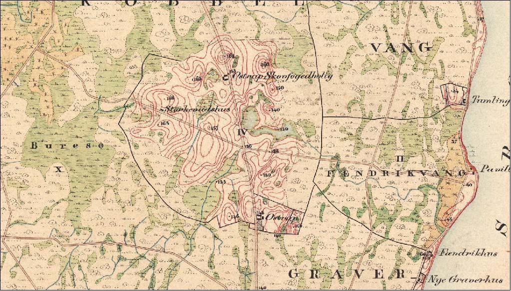 1857 Kvartermesterkort Vådområderne er