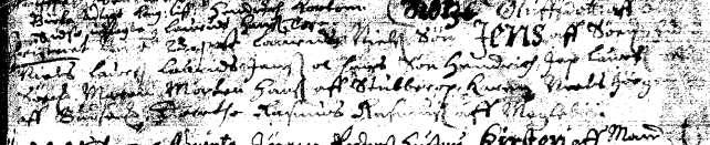 : 1689, 6.feb. døbt Laurids Nielsens søn i Søemarke Oluff.