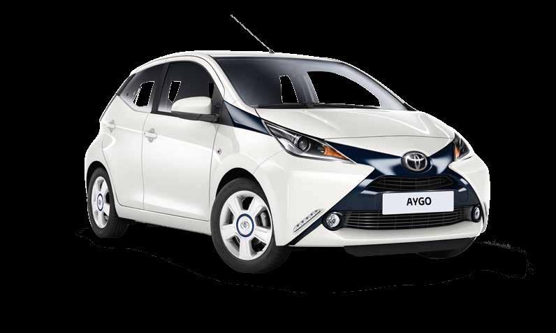 3 UDVENDIG STYLING Toyotas ydre stylingsmuligheder giver ekstra designelementer til din AYGOs unikke, legende personlighed.