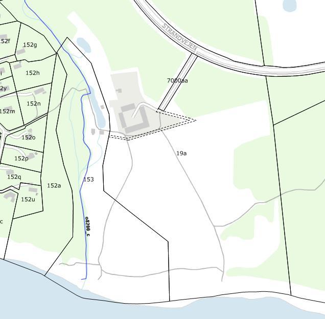 Figur 1.2: Oversigtskort, Lodsejere i projektområdet ved Øle Å og Slusegård. 2 Vandområdeplan Øle Å hører under Vandområdedistrikt Bornholm.