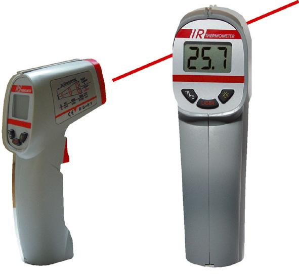 Termometre og måleinstrumenter Digitaltermometre 400L Infrarødt termometer med lasersigte og belyst display Type Måleområde Opløsning Varenr.