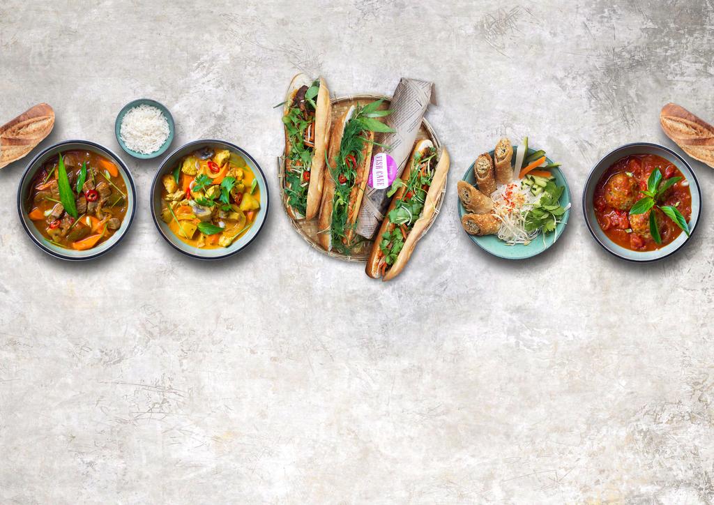 LUNCH COMBOS WITH BEVERAGES Feel free to ask us about allergens LêLê Street Kitchen // Vesterbro //+45 53737373 // Available 11:30-16:00 SPICY BEEF RAGOUT // 120 TURKEY CURRY // 116 BÁNH MÌ