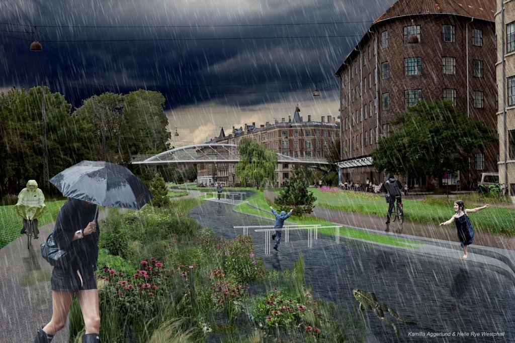 Åbning af Ladegårdsåen Åer og bybegrønning som klimatilpasning Introduktion Hovedstaden skal i de kommende år tilpasse sig et mere ekstremt klima, der kan byde på voldsomme skybrud (der alene i 2011