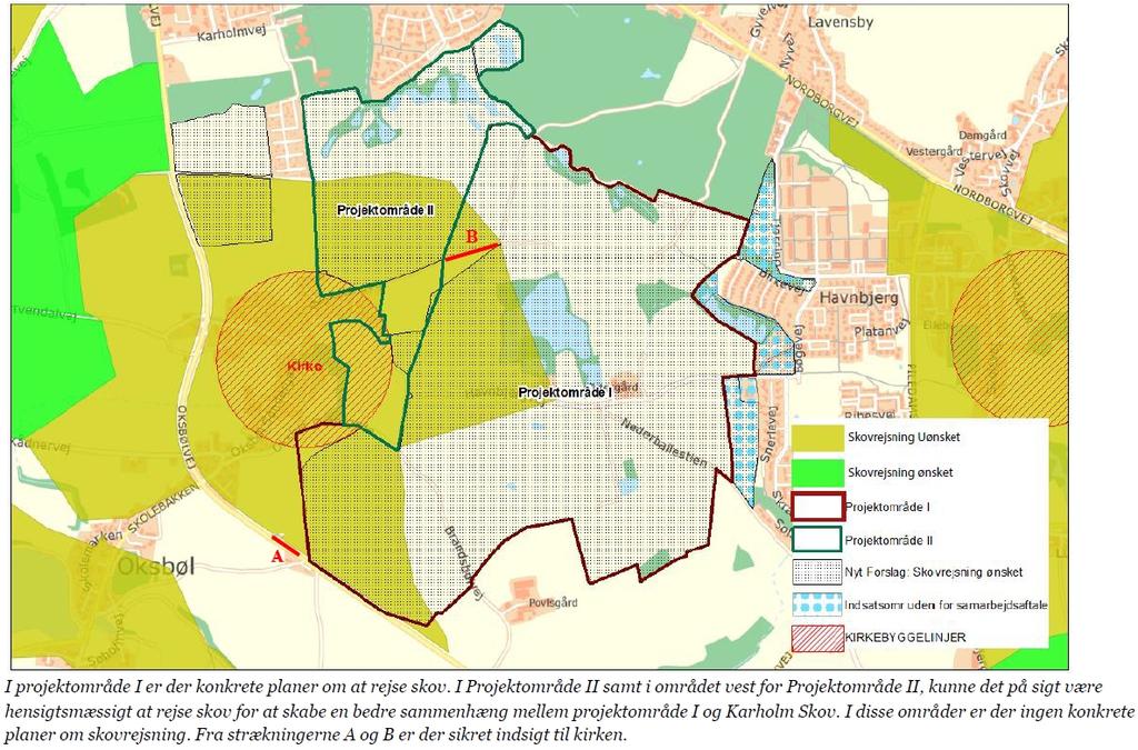 C I projektområde I som er omfattet af indsatsplan for drikkevand, er der konkrete planer om at plante skov.