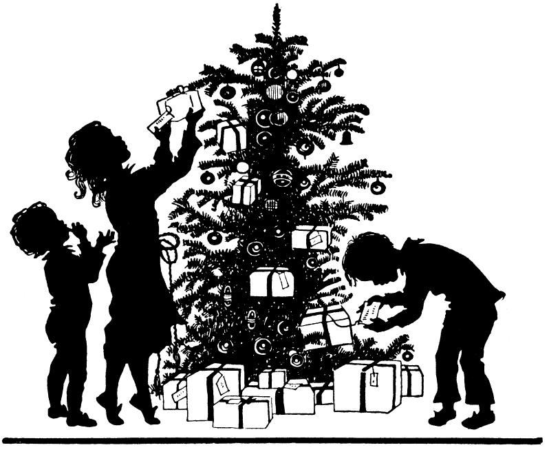 13. Højt fra træets grønne top stråler juleglansen; spillemand, spil lystigt op! nu begynder dansen. Læg nu smukt din hånd i min, ikke rør ved den rosin! Først skal træet vises, siden skal det spises.