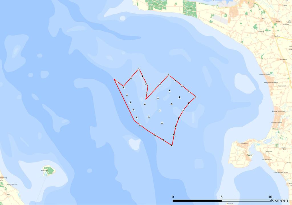 INDLEDNING Jammerland Bay Nearshore A/S ønsker at opføre en kystnær havmøllepark i Jammerland Bugt ud for Sjællands vestkyst.