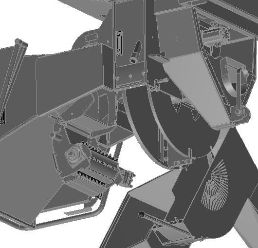 18 8.3 Vedligeholdelse af indtræksvalserne Indtræksvalserne trækker materialet ind til rotorskiven og knivene.