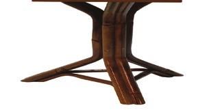 bord Werzalit-plade med Beige-Granit-look Antiga ratan 3-fod Bordets højde 70 cm- Best.nr.