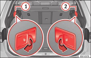 Når du klapper ryglænet frem eller tilbage, skal du sørge for, at sikkerhedsselerne til de yderste siddepladser ikke bliver klemt i ryglænslåsen og dermed bliver beskadiget.