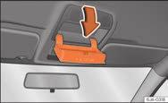 5-volts-stikdåse (USB)* 5-volts-stikdåserne befinder sig i den bageste del af midterkonsollen mellem forsæderne i retning mod passagerne på bagsædet.