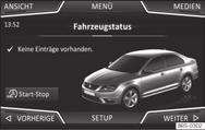 37 Easy Connect: CAR-menu eller, tryk på infotainmentknappen for at åbne menuen Bil Fig. 37.