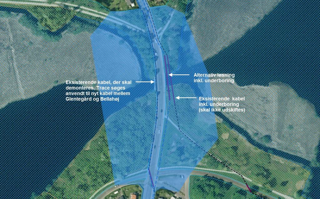 KBH01 - Bilag 2 Projektbeskrivelse GLN-BEL Forsøger at undgå vandindvindingsområder, råstofområder og militærområder, hvor det er muligt.