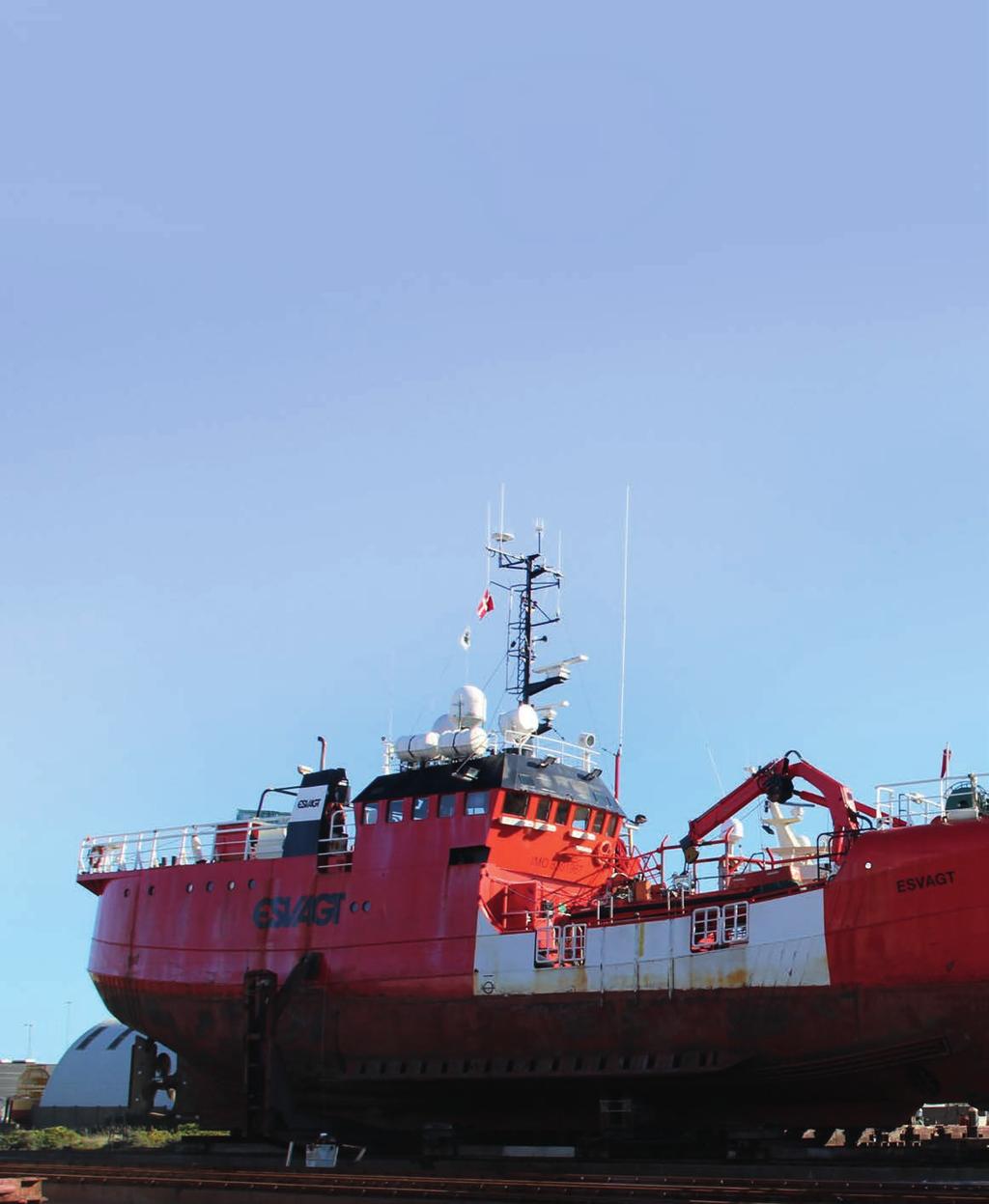 ESVAGT igen på beddingen i Thyborøn ESVAGT har tidligere benyttet de solide kompetencer, der findes i Thyborøn til vedligeholdelse og reparation af deres flåde.