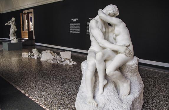 86 Rodins Kysset kom til Glyptoteket gennem det nære forhold mellem billedhuggeren Rodin og bryggeren Jacobsen. Foto: Ana Cecilia Gonzales.