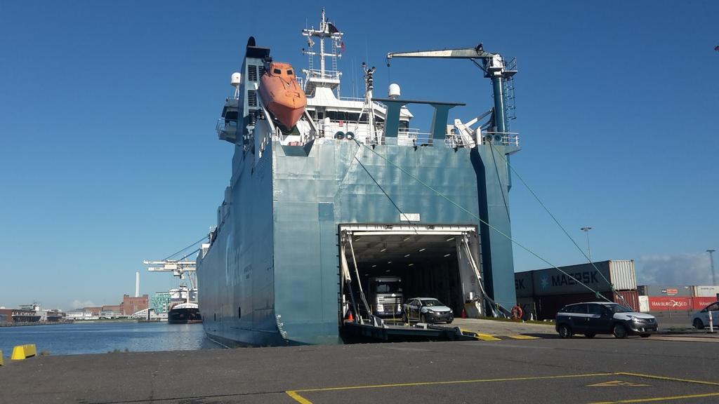 I det samlede nye containerterminalområde etableres en ro-ro rampe på kajens nordøstligste del til lastning og losning af skibe, hvor lasten køres til og fra borde med trailere.
