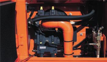 Coon Rail DOOSAN DL06-Motor Det øgede drejningsmoment tillader effektiv brug af hydrauliksystemets effekt. Hurtigere arbejdscykler øger produktiviteten.