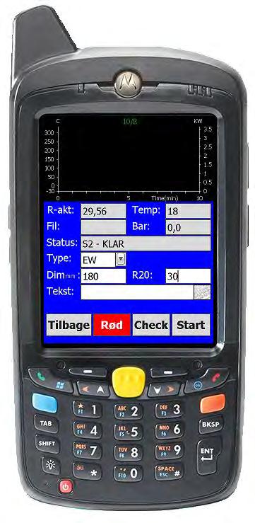 5.2.8 WeldMaster WeldMaster - Instruktioner - Generelt til PDA Svejsning Hvis svejsning 1 (rød) er blevet valgt på PDA en, vil svejsningen udføres med røde kabler/forbindelser.