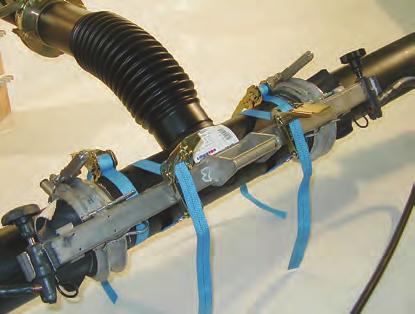 svejseringe forbindes de i serie med det korte kabel fra udstyret til BandJoint-afgrening.