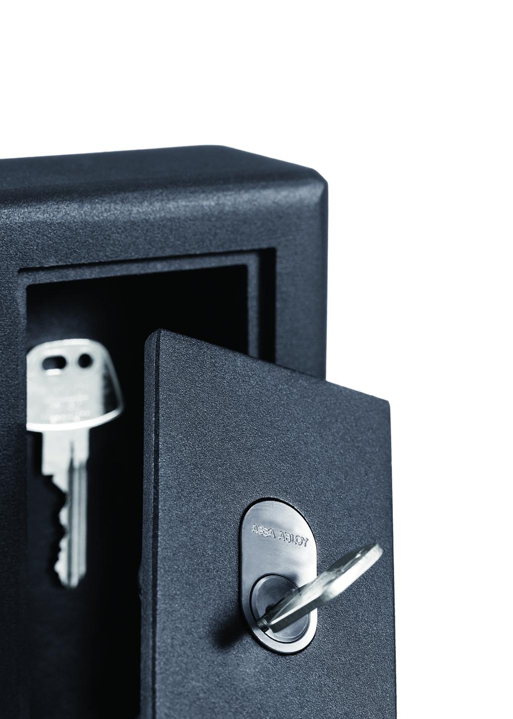 Til private boliger kan man fx anvende KS3 boksen, som er en solid nøgleboks med mekanisk