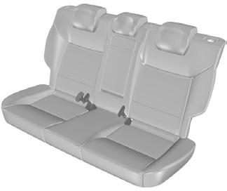 Placer sikkerhedsselens skuldersele hen over skulderen og hofteselen tæt hen over hofterne. E74124 Selerullerne ved førersædet og passagerforsædet er udstyret med en seleforstrammer.