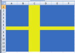 Skriv 4 svensk flag Lav dette