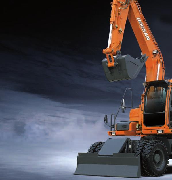 Doosan DX140w hydraulisk gravemaskine: ny model Se disse nyheder!