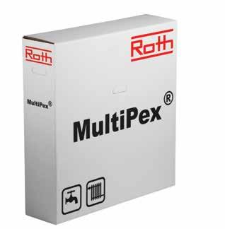 Roth MultiPex Roth MultiPex rørsystem Beskrivelse Roth MultiPex rørsystem er beregnet til både vand- og varmeinstallationer.