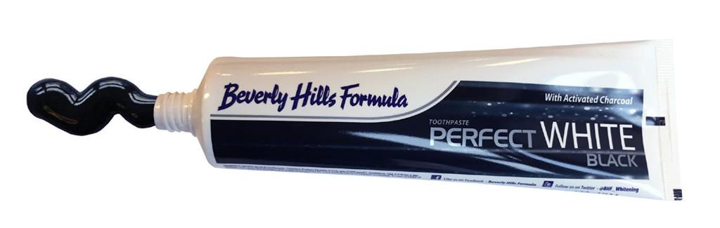 TILBUD & PRAKTISKE ODONTOLOGISKE UTENSILIER Beverly Hills - Tandpasta Denne tandpasta er tilsat aktivt kul som virker bakteriehæmmende og anti-inflammatorisk.