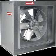 Det kan også være anvendes i komfort og industrielle ventilationssystemer som udsugning eller indblæsningsventilator (BO-version).