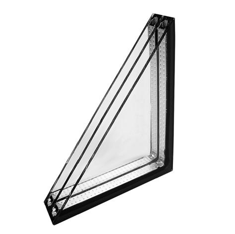 TAD / TSD TAD: Tredobbelt vindue, dobbelttætning, 3 x 2,5 mm, udvendig og indvendig plade SAN ridsefast belægning.