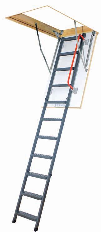 I Karmen er der tilmed monteret en tætningsliste, som garanterer den rigtige tæthed. SIKKER I BRUG Den anvendte mekanisme gør betjeningen af trappen let og sikker.