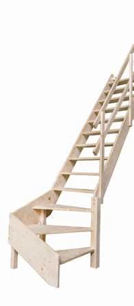 indretningen. Kombinationen af MSW Winder og MSS trappen gør det muligt at benytte trappen steder med en loftshøjde op til 357 cm.