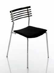 RAIL DESIGN BY SØREN NIELSEN & THORE LASSEN RAIL Kompromisløs funktionalitet Fokus på ergonomi, holdbarhed og tidløst design Let og luftigt udtryk Rail stol: kan stable op til 12 u/arm og 6 m/arm
