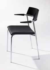 CIRKUM DESIGN BY TROELS GRUM-SCHWENSEN CIRKUM - God siddekomfort Kan stable op til 8 - Mulighed for ophæng Kan rækkekobles Armstol kan hænge på bord Vægt: ca.
